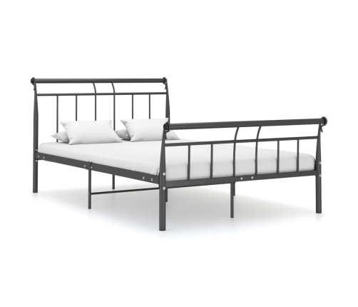 vidaXL Estructura de cama de metal negro 120x200 cm