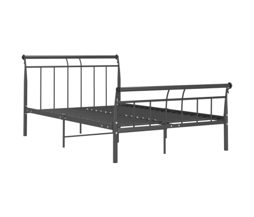 vidaXL Estructura de cama de metal negro 120x200 cm