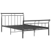 vidaXL Estructura de cama de metal negro 120x200 cm