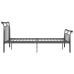 vidaXL Estructura de cama de metal negro 120x200 cm