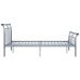 vidaXL Estructura de cama de metal gris 140x200 cm