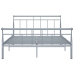 vidaXL Estructura de cama de metal gris 140x200 cm