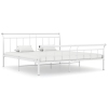 vidaXL Estructura de cama de metal blanca 160x200 cm