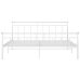 vidaXL Estructura de cama de metal blanca 160x200 cm