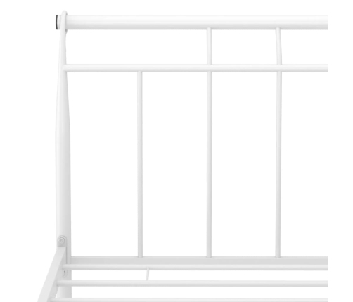 vidaXL Estructura de cama de metal blanca 160x200 cm