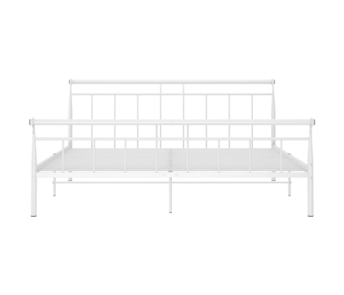 Estructura de cama sin colchón metal blanco 180x200 cm