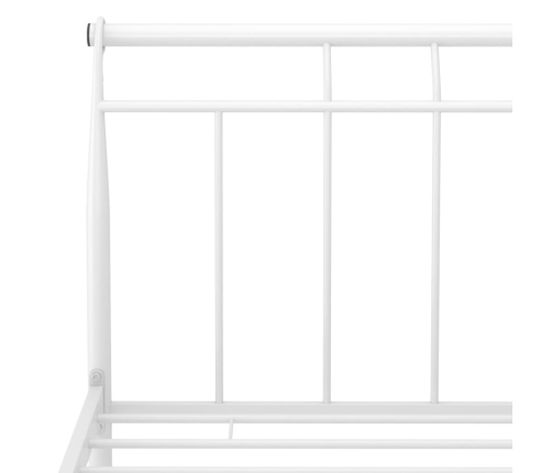 Estructura de cama sin colchón metal blanco 200x200 cm