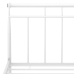Estructura de cama sin colchón metal blanco 200x200 cm