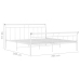 Estructura de cama sin colchón metal blanco 200x200 cm