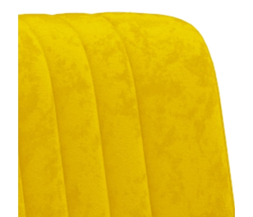 Sillón de terciopelo amarillo mostaza