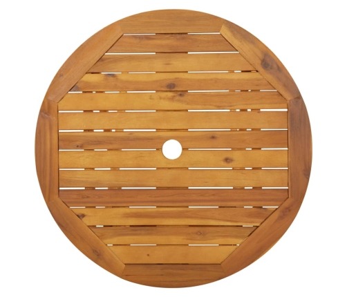 Mesa plegable de jardín de madera maciza de acacia 70 cm