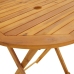 Mesa plegable de jardín de madera maciza de acacia 70 cm