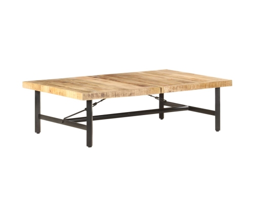 Mesa de centro de madera maciza de mango 142x90x42 cm