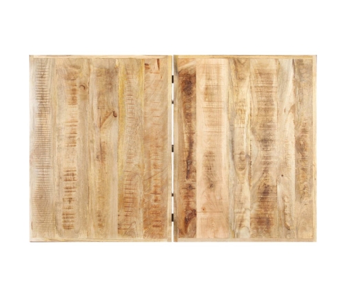 Mesa de centro de madera maciza de mango 142x90x42 cm