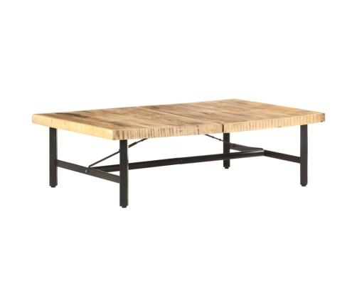 Mesa de centro de madera maciza de mango 142x90x42 cm