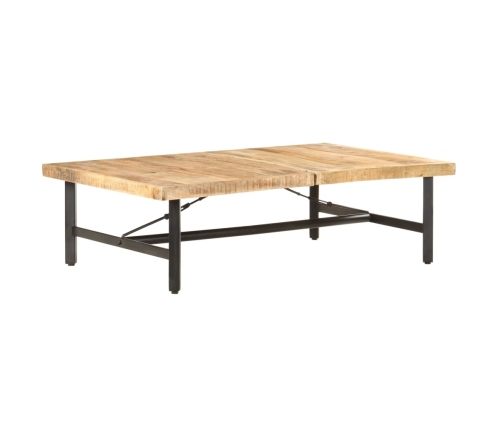 Mesa de centro de madera maciza de mango 142x90x42 cm