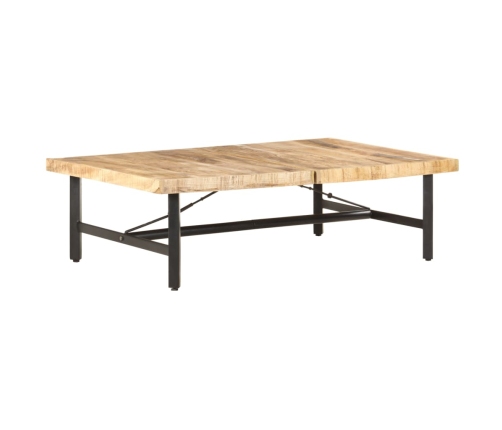 Mesa de centro de madera maciza de mango 142x90x42 cm