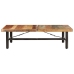 vidaXL Mesa de centro de madera maciza reciclada 142x90x42 cm