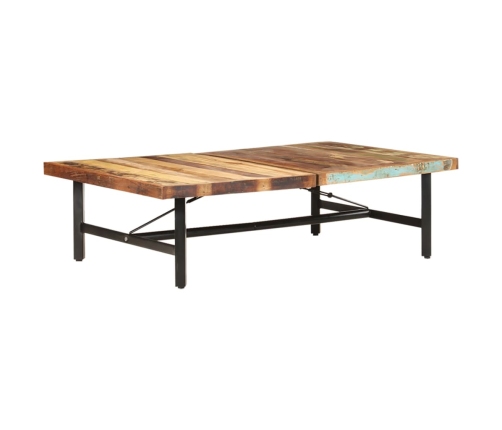 Mesa de centro de madera maciza reciclada 142x90x42 cm