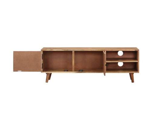 vidaXL Mueble para TV madera maciza de acacia 115x30x39 cm