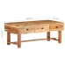 Mesa de centro madera maciza de acacia 100x50x40 cm