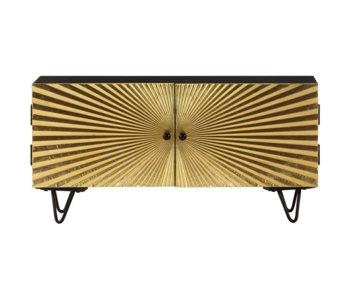 Mueble de TV de madera maciza de mango 90x30x45 cm