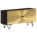 Mueble de TV de madera maciza de mango 90x30x45 cm