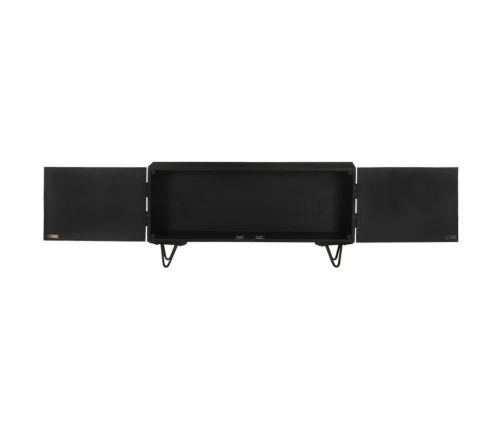 Mueble de TV de madera maciza de mango 90x30x45 cm