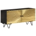 Mueble de TV de madera maciza de mango 90x30x45 cm