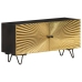 Mueble de TV de madera maciza de mango 90x30x45 cm