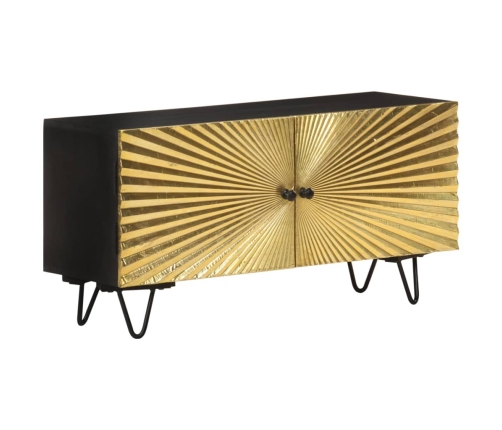 Mueble de TV de madera maciza de mango 90x30x45 cm