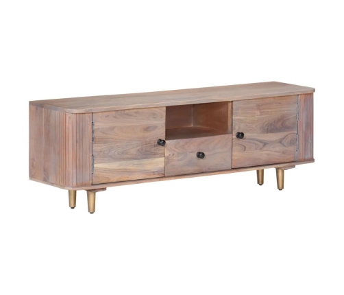 vidaXL Mueble de TV de madera maciza de acacia 118x30x40 cm