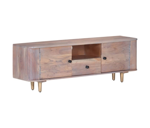 vidaXL Mueble de TV de madera maciza de acacia 118x30x40 cm