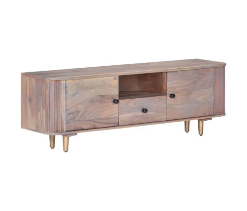 vidaXL Mueble de TV de madera maciza de acacia 118x30x40 cm