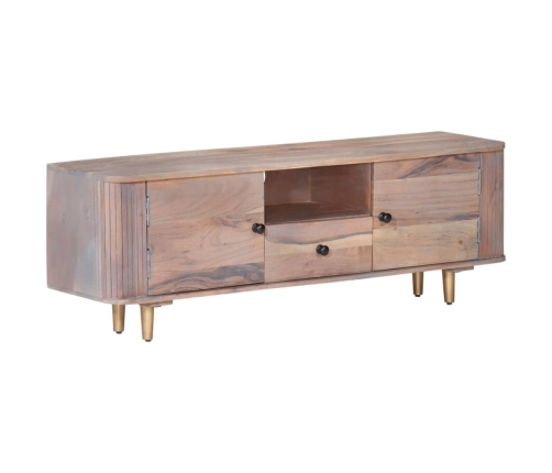 vidaXL Mueble de TV de madera maciza de acacia 118x30x40 cm