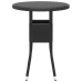 Juego de comedor de jardín 3 piezas ratán sintético negro