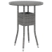 Juego de comedor de jardín 3 piezas ratán sintético gris