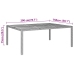 Set de comedor de jardín 11 pzas ratán sintético gris
