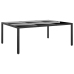 Juego de comedor para jardín 11 piezas ratán sintético negro