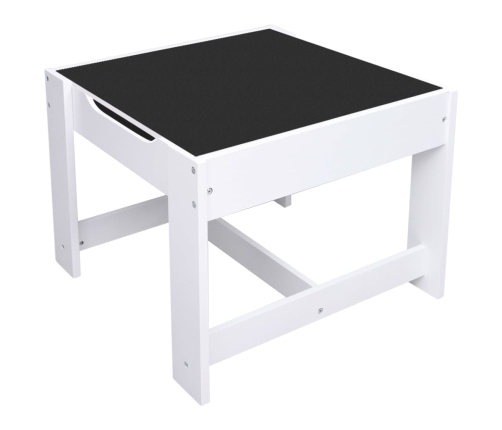 Mesa infantil con 2 sillas MDF blanco