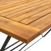 Comedor de jardín plegable 7 piezas de madera maciza de acacia