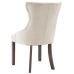 Sillas de comedor 6 unidades de tela beige