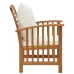Muebles de jardín 5 piezas con cojines madera maciza de acacia