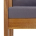 Muebles de jardín 3 piezas con cojines madera maciza de acacia