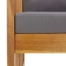 Juego muebles de jardín y cojines 5 piezas madera maciza acacia