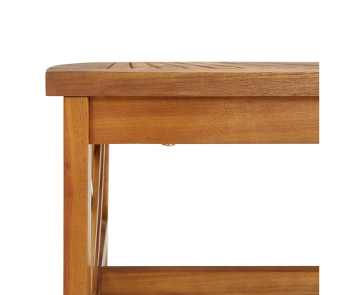 Muebles de jardín 5 piezas con cojines madera maciza de acacia