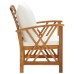 Muebles de jardín 5 piezas con cojines madera maciza de acacia