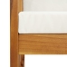 Muebles de jardín 5 piezas con cojines madera maciza de acacia