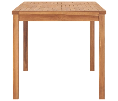 Mesa de comedor de jardín madera maciza de teca 140x80x77 cm