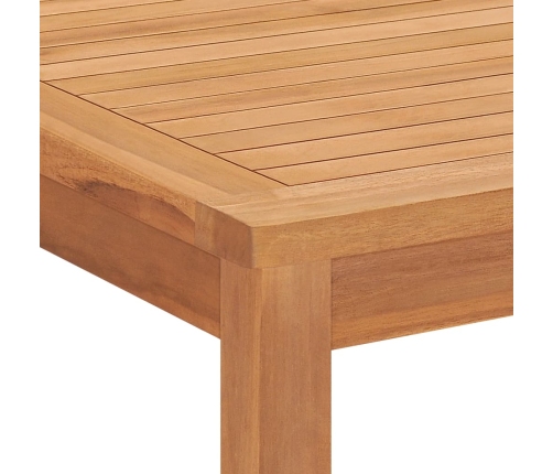 Mesa de comedor de jardín madera maciza de teca 160x80x77 cm